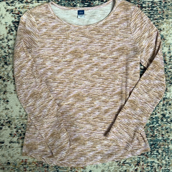 Old Navy Other - Girl Old Navy Pink and Tan Long Sleeve Top